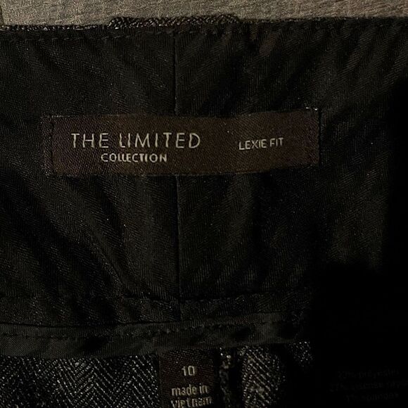 The Limited, Drew-Fit, Lined, Brown Tweed/Twill, Suit/Dress-Slacks. Size 10. - Picture 4 of 7